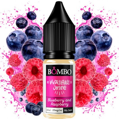 Blueberry and Raspberry 10ml  Wailani Juice Nic Salts by Bombo