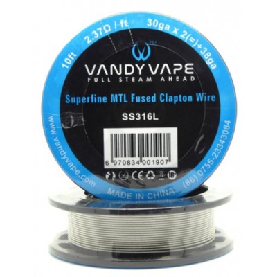 Hilo Superfine MTL Fused Clapton Wire Ni80   By Vandy Vape